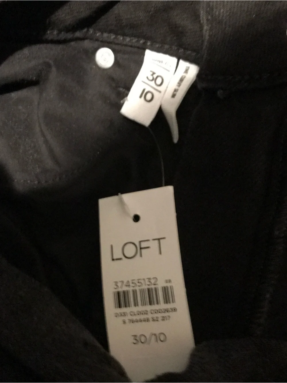 Loft classic black denim jeans Curvy